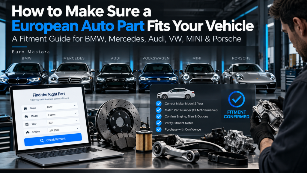 How to Check Auto Part Fitment for BMW, Mercedes, Audi & More